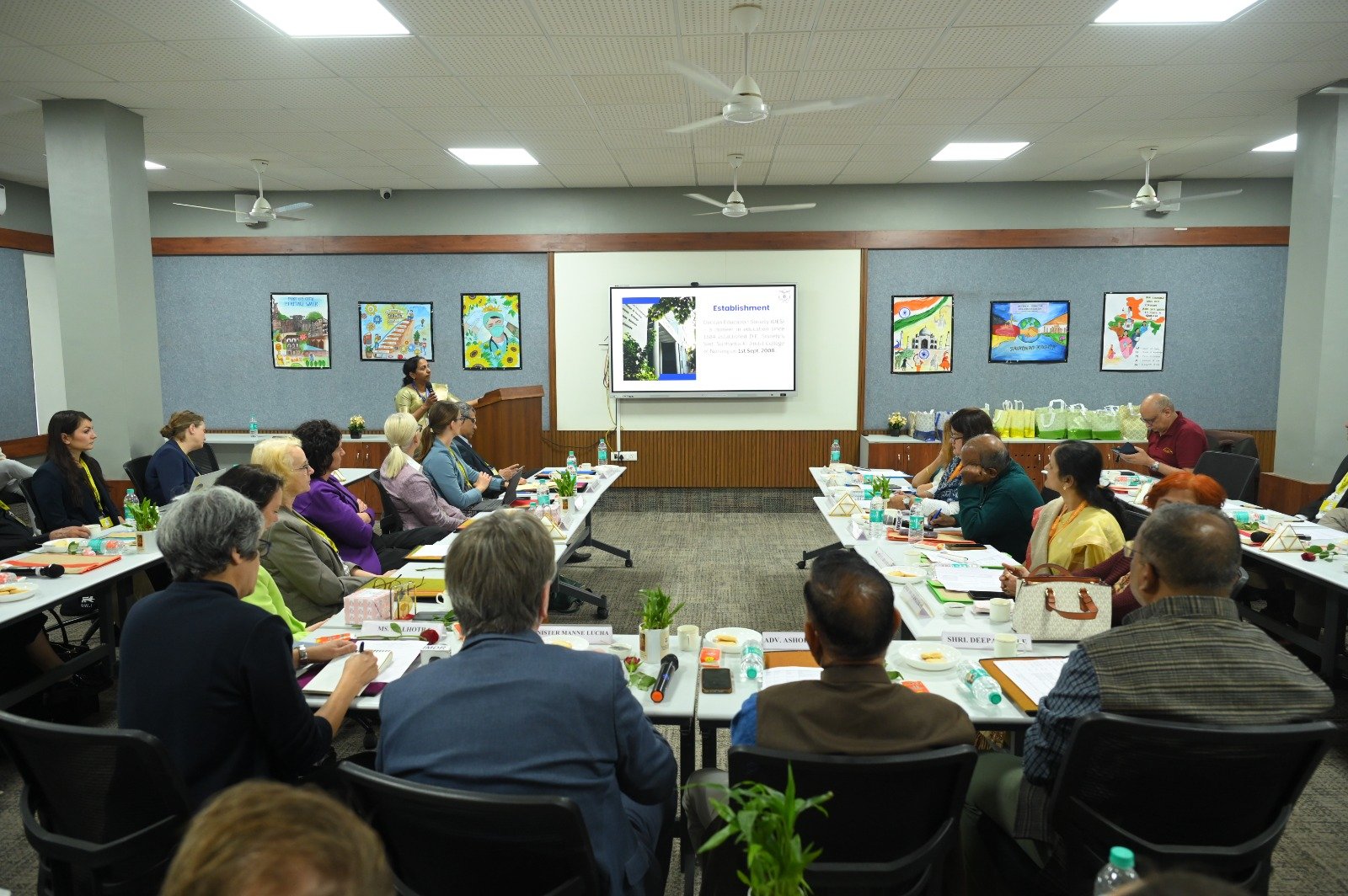 VISIT OF GERMAN MINISTRY