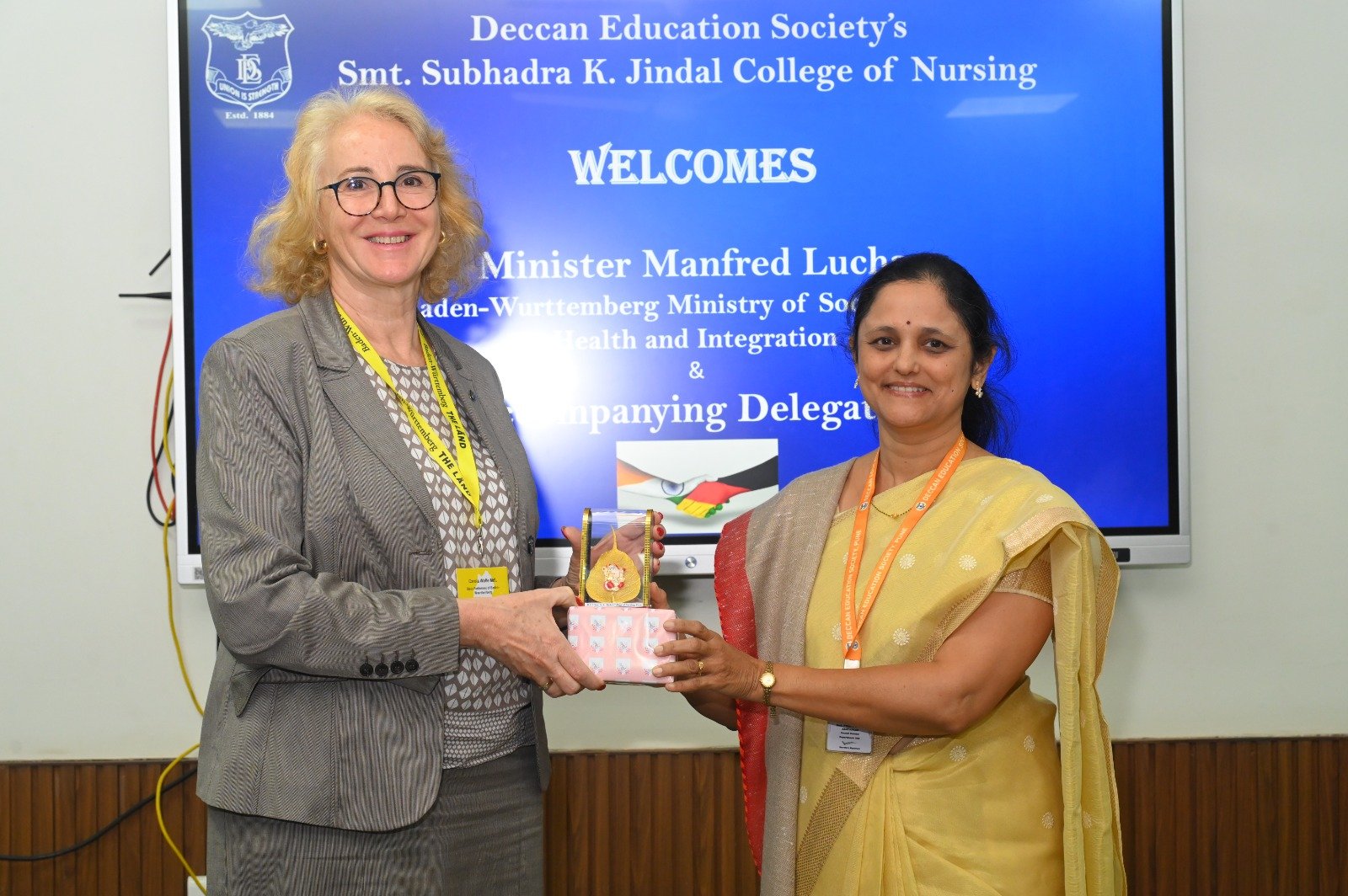 VISIT OF GERMAN MINISTRY