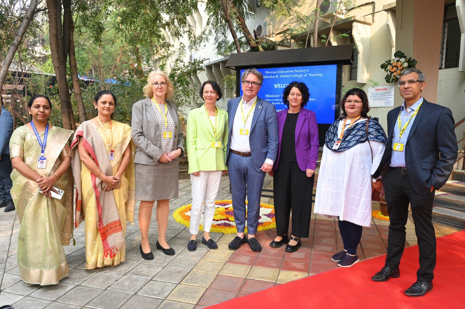 VISIT OF GERMAN MINISTRY